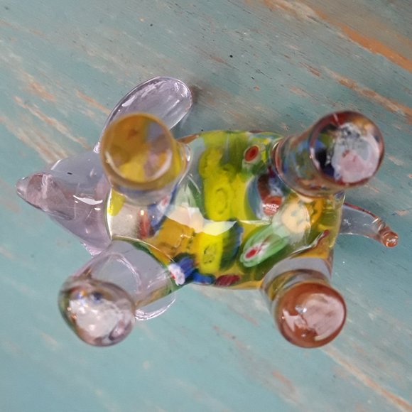 Murano Glass Elephant Millefiore Multi Colored Blown Glass Handmade Figurine - Picture 14 of 16